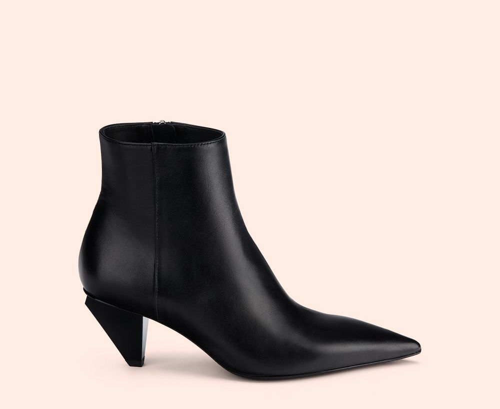 Bottines AGL KNIFE BOOTIE Cuir Noire Femme | SZR-74509449