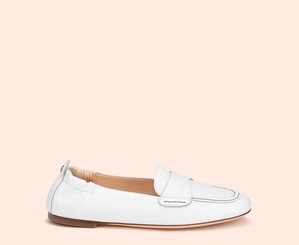 Mocassin AGL MARA PURE Cuir Blanche Femme | RXR-91470699