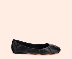 Ballerines AGL KARIN Cuir Noire Femme | WTD-03277591