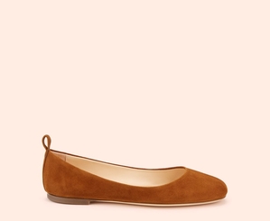 Ballerines AGL KIM Daim Marron Femme | LUS-04734305