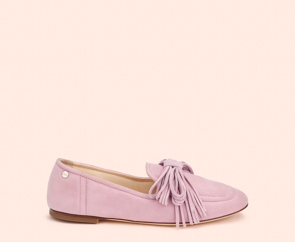 Mocassin AGL ELKI Daim Rose Femme | WEH-25593742