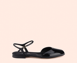 Ballerines AGL MILLY Vernis Noire Femme | WXV-95883334