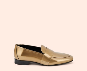 Mocassin AGL COSTANZA MOC Metallic Doré Femme | XEL-59561930