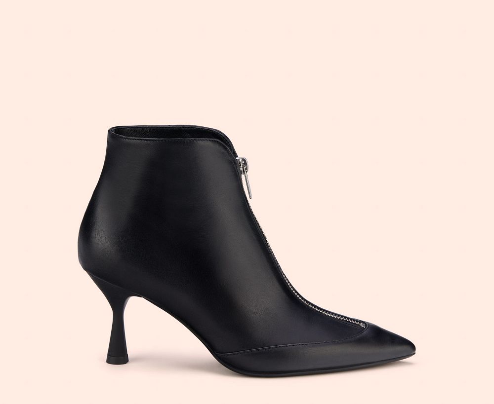 Bottines AGL ORIANA Cuir Noire Femme | EJM-65490465