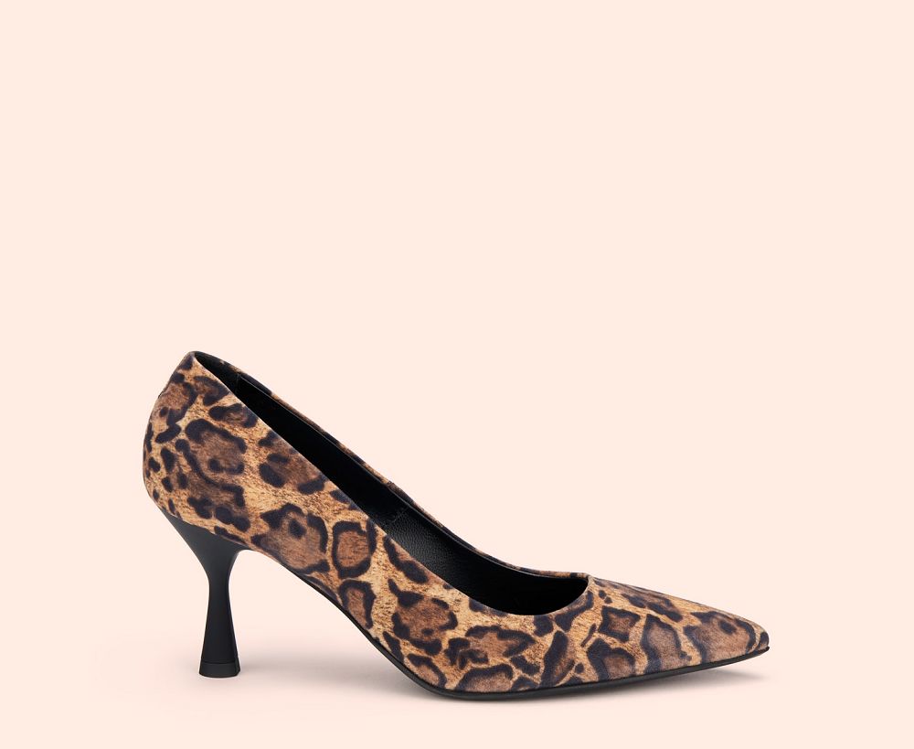 Escarpin AGL ISOLDE Daim Leopard Femme | CBB-53466854