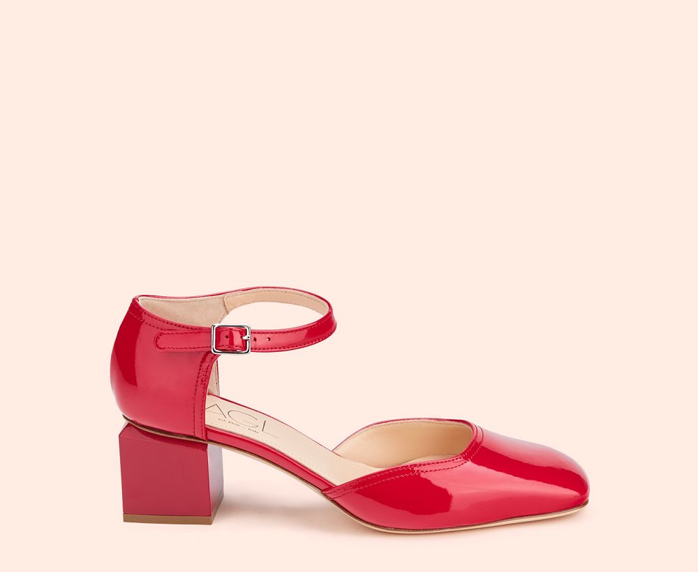 Escarpin AGL ANGIE PUMP Vernis Rouge Femme | CLN-18474985