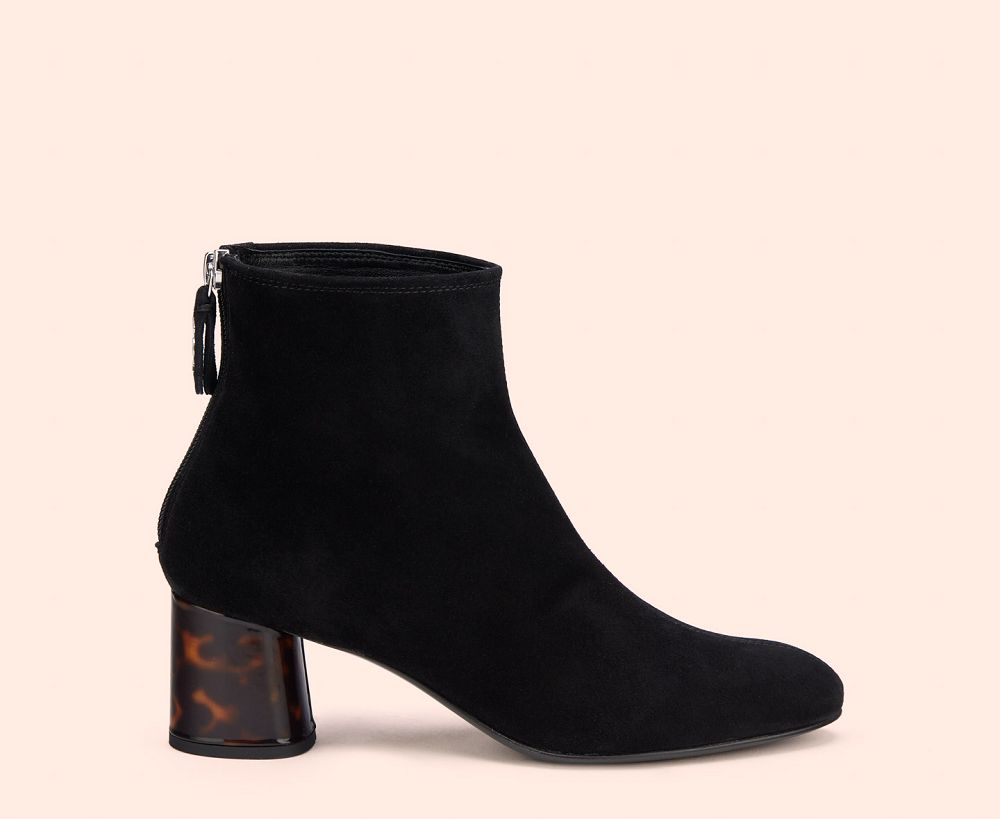 Bottines AGL VETA PRECIOUS Daim Noire Femme | TED-72396075