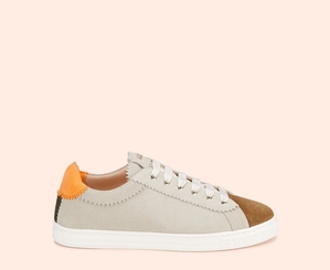 Basket AGL SADE Cuir Orange Femme | AJF-05892591