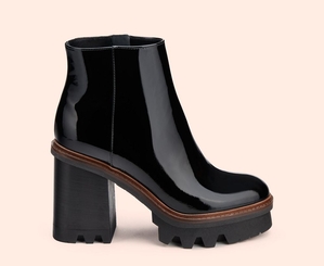 Bottines AGL NATALIA H LOWBOOT Vernis Noire Femme | BCW-46781681