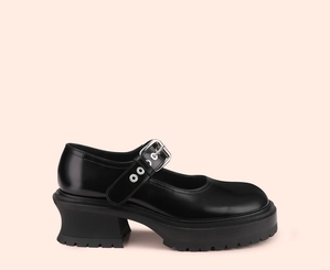 Ballerines AGL CARO BEBE' Cuir Noire Femme | KVT-74329892