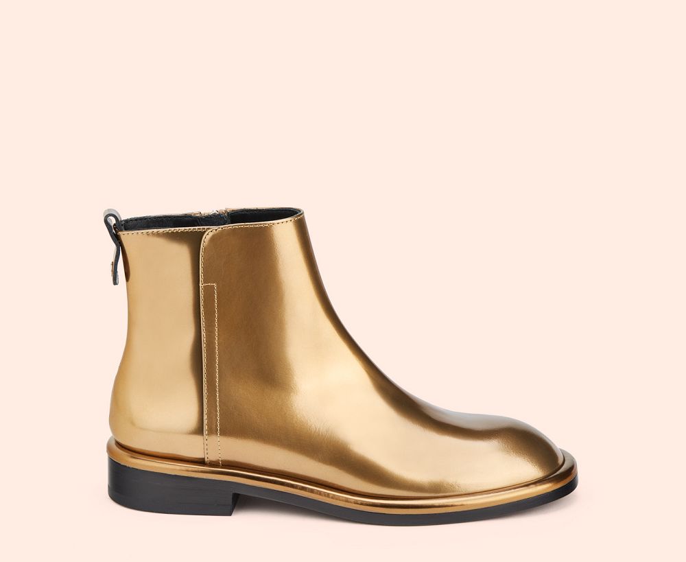 Bottines AGL ALISON Metallic Doré Femme | GHT-32098951