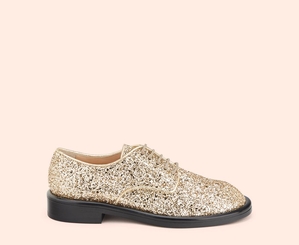 Chaussures AGL ALISON LUX Glitter Doré Femme | HCC-67678261