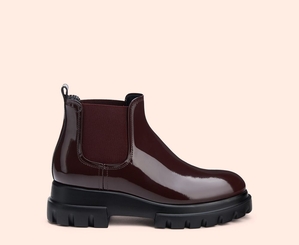 Bottines AGL MAXINE CHELSEA Vernis Bordeaux Femme | RJX-32970326