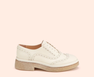 Chaussures AGL ALISON R LACE UP Cuir Blanche Femme | KJK-53140945