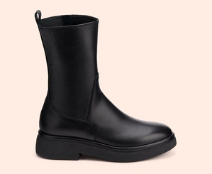 Bottines AGL ALISON R LOWBOOT Cuir Noire Femme | WXO-78842052