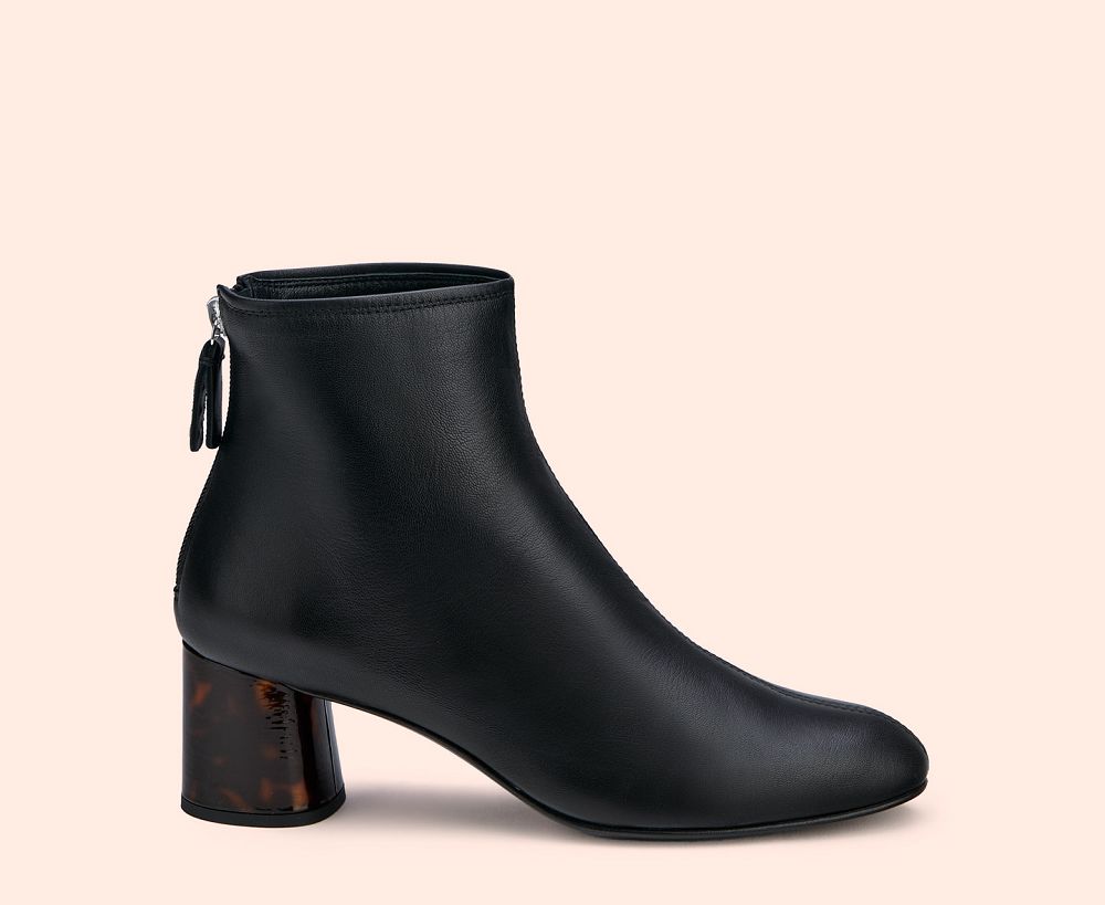 Bottines AGL VETA PRECIOUS Cuir Noire Femme | ETG-48420397