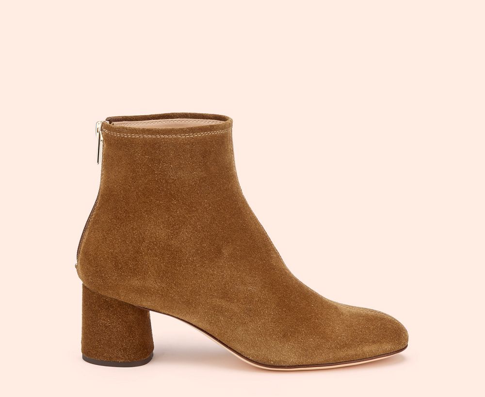 Bottines AGL OLGA Daim Marron Femme | RZO-79254751