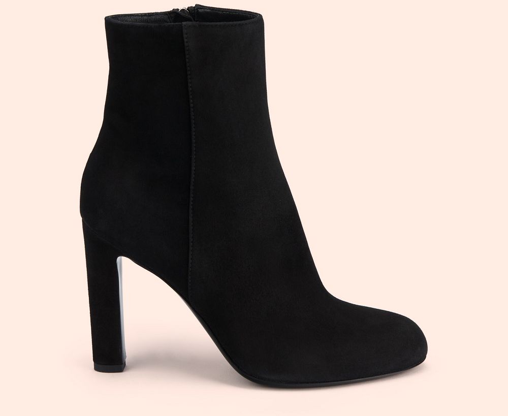 Bottines AGL MILLY H BOOTIE Daim Noire Femme | JWC-71405751