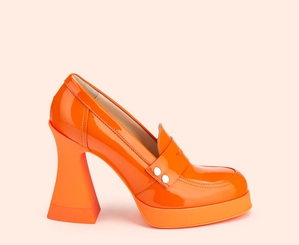 Escarpin AGL JANIS MOC Vernis Orange Femme | IOG-19848793