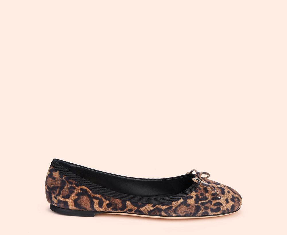 Ballerines AGL KALA Cuir Leopard Femme | GOZ-05839234